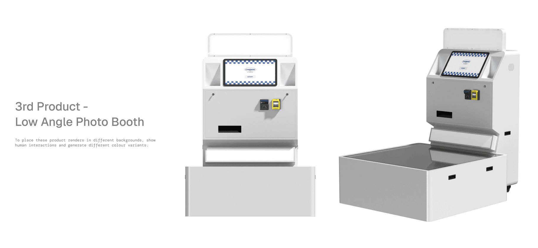 Low Angle Photo Booth Product